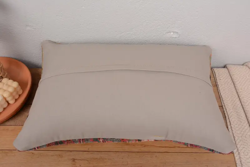 Orange & Green Southwestern Pillow, 16x24 Inches Decorative Pillow - 6
