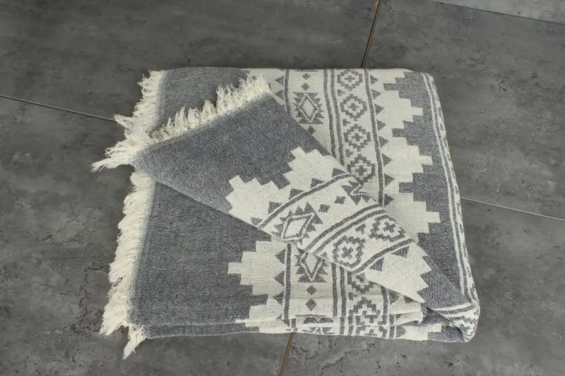 Gift For The Home Decor, Throw Blanket Couch, Bride Gift, 86x56 Cotton Kilim Towel, Decorative Blanket, Custom Blanket, Christmas Tablecloth - 4