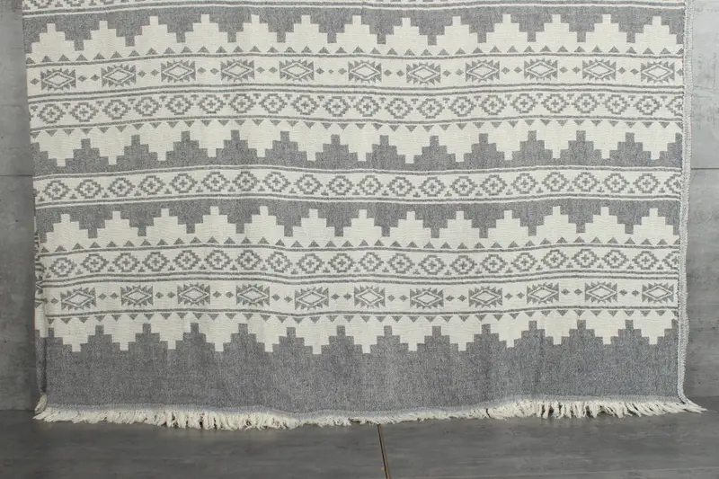 Gift For The Home Decor, Throw Blanket Couch, Bride Gift, 86x56 Cotton Kilim Towel, Decorative Blanket, Custom Blanket, Christmas Tablecloth - 1