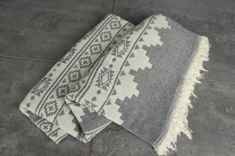 Gift For The Home Decor, Throw Blanket Couch, Bride Gift, 86x56 Cotton Kilim Towel, Decorative Blanket, Custom Blanket, Christmas Tablecloth - 6