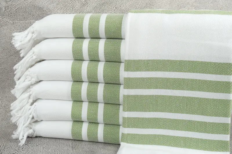 Personalized Gift, Turkish Bath Towel Set, Holiday Towel, Boyfriend Christmas Gift, Bridesmaid Gifts, Cotton towel, 70x40 Cotton Herringbone Towel - 1
