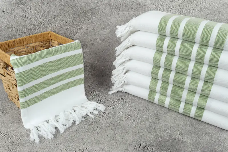 Personalized Gift, Turkish Bath Towel Set, Holiday Towel, Boyfriend Christmas Gift, Bridesmaid Gifts, Cotton towel, 70x40 Cotton Herringbone Towel - 3