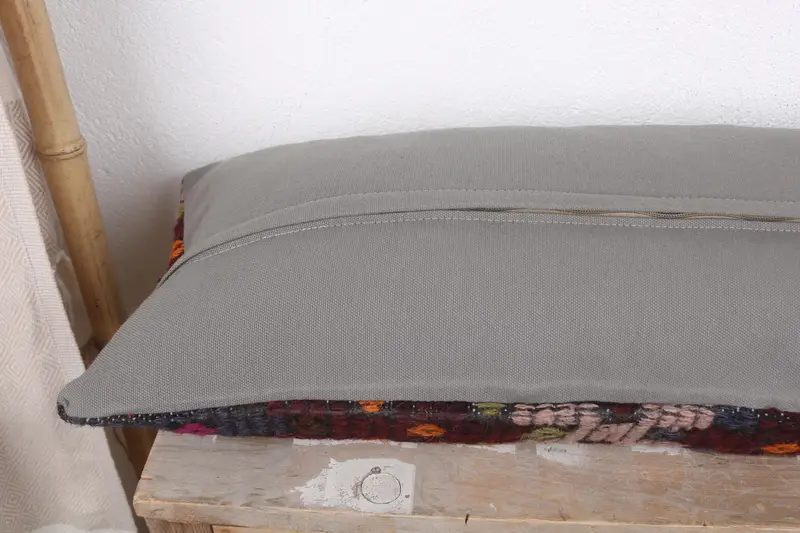 Pillow for Sofa, Pillow, Boho Pillow Sham Cover, Gift Pillow, Decorative Throw Cushion Cover, 12x36 Red Cushion, Indoor Pillow Cover - 7