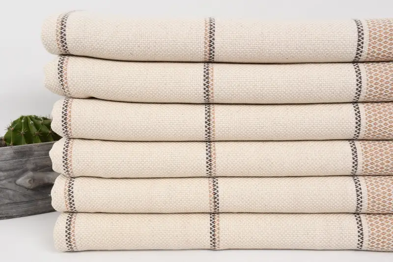 Authentic Turkish hammam peshtemal, Personalized Gifts, Mother Of The Groom Gift, Best Friend Gift, Hammam towel, 70x36 Linen Striped Towel - 2