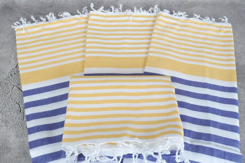 Custom Beach Towels, 68x36 Cotton Striped Towel, Fouta towel, Bridesmaid Gift Towel, Personalized Gift, Family Gift, Summer Gift Ideas - 4