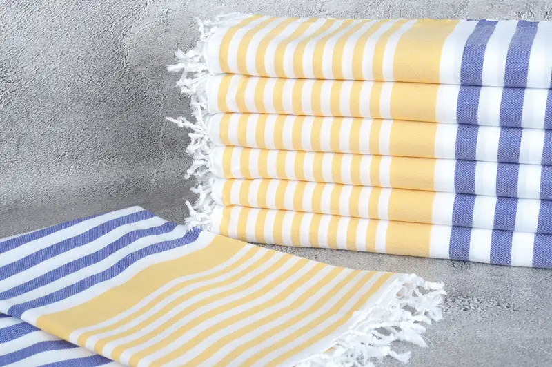 Custom Beach Towels, 68x36 Cotton Striped Towel, Fouta towel, Bridesmaid Gift Towel, Personalized Gift, Family Gift, Summer Gift Ideas - 2