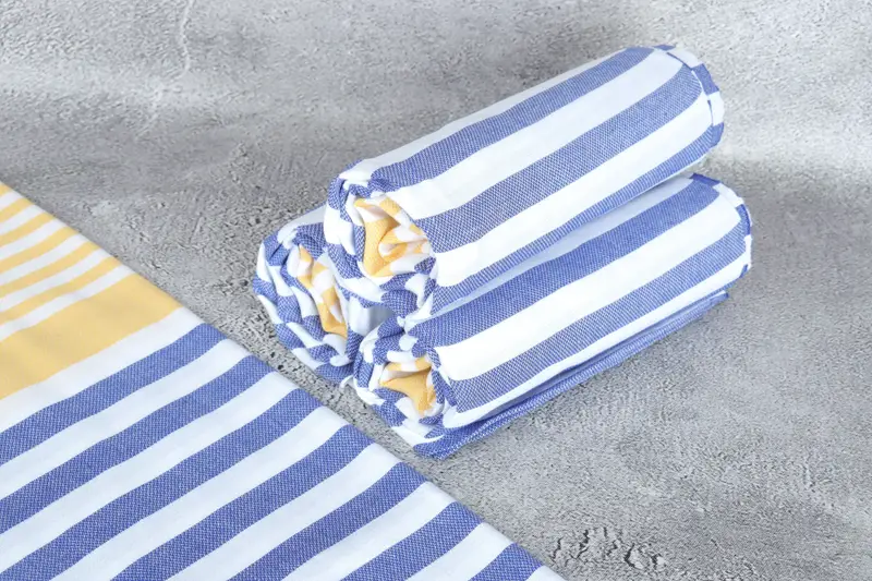 Custom Beach Towels, 68x36 Cotton Striped Towel, Fouta towel, Bridesmaid Gift Towel, Personalized Gift, Family Gift, Summer Gift Ideas - 8