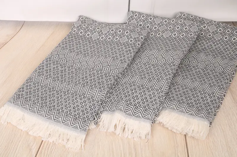 Handmade Turkish hammam towel, Bachelor Gifts, 70x40 Cotton Diamond Towel, Personalized Towel, Thin towel, Bridal Party Gifts, Housewarming Gift - 6
