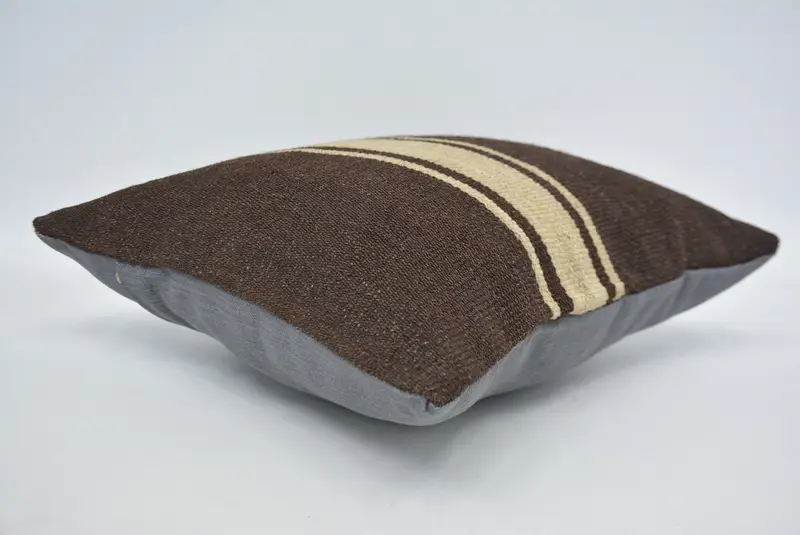 Ikat Pillow Case, Antique Pillows, Pillow Sham, 14x14 Brown Pillow Cover, Traditional Pillow Cover, Gift Pillow, Pillow for Couch - 6