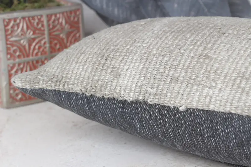 Home Decor Pillow, 8x16 Gray Pillow Sham, Kilim Pillow, Ethnic Pillow Case, Boho Pillow Sham Cover, Garden Cushion, Pillow - 7