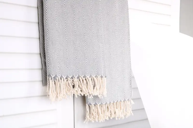 Custom Gift, Bridemaids Beach Towel, 74x40 Cotton Diamond Towel, Bachelor Party Favors, Personalized Turkish Towel, Sand-free towel, Monogram Towels - 8