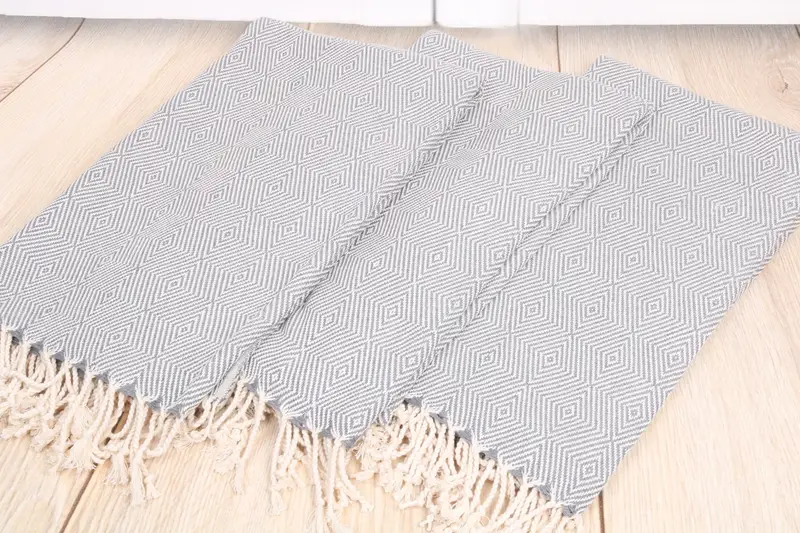 Custom Gift, Bridemaids Beach Towel, 74x40 Cotton Diamond Towel, Bachelor Party Favors, Personalized Turkish Towel, Sand-free towel, Monogram Towels - 6