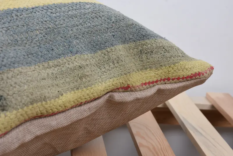 Pillow for Couch, Handmade Throw Cushion Case, Boho Pillow, Patio Cushion, Vintage Pillow, Pillow Case, 24x24 Brown Pillow Case - 7