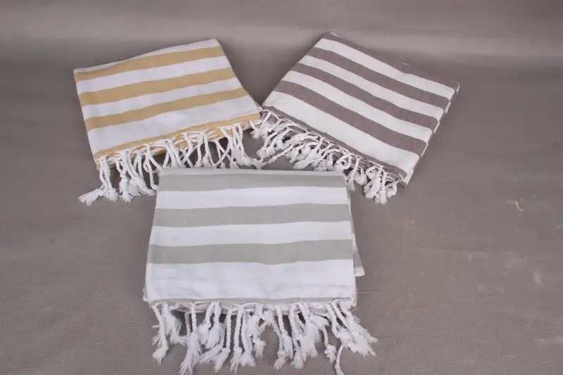 Custom Beach Towels, Spa Towel, 68x36 Cotton Striped Towel, Hammam towel, Engagement Gift, Custom Beach Towel, Turkish beach towel, Bridesmaid Towel - 4