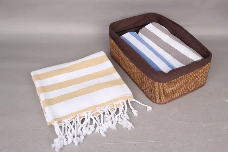 Custom Beach Towels, Spa Towel, 68x36 Cotton Striped Towel, Hammam towel, Engagement Gift, Custom Beach Towel, Turkish beach towel, Bridesmaid Towel - 7