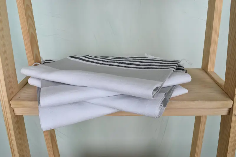 Small Bath Towels, Organic Towel, Home Decor Gifts, 40x24 Cotton Striped Towel, Personalized Gift, Monogrammed Hand Towel, Baby Boy Gift, Xmas Gifts - 7