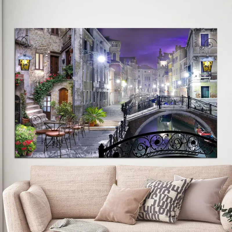 Elegant City View Canvas: Printed Art for Your Space