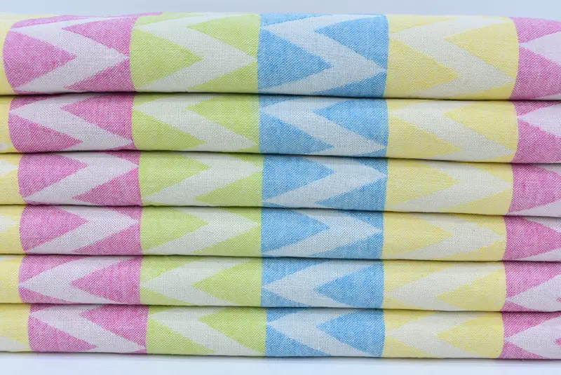 Beach Towel Bulk, Valentines Day Gift, 70x40 Cotton Zigzag Design Towel, Soft towel, Quick-dry towel, Arizona Bachelorette Party Favors, Spa Towel - 3
