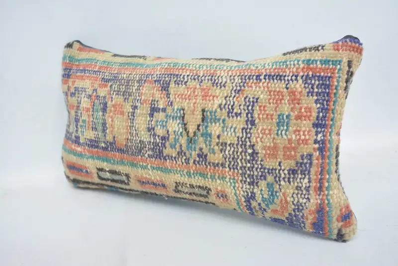 Shabby Chic Pillow Cover, Kilim Pillow, Gift Pillow, Throw Kilim Pillow, 8x16 Beige Pillow Sham, Toss Cushion, Cushion - 4
