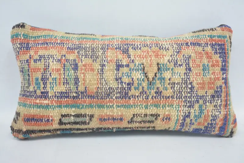 Shabby Chic Pillow Cover, Kilim Pillow, Gift Pillow, Throw Kilim Pillow, 8x16 Beige Pillow Sham, Toss Cushion, Cushion - 1