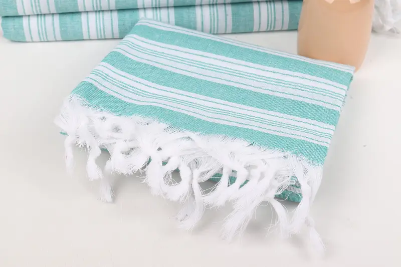 Travel towel, Quick-dry peshtemal, 70x40 Cotton Striped Towel, Bachelorette Party Favors, Best Friend Wedding Gift, Wedding Day Gift For Bride - 5