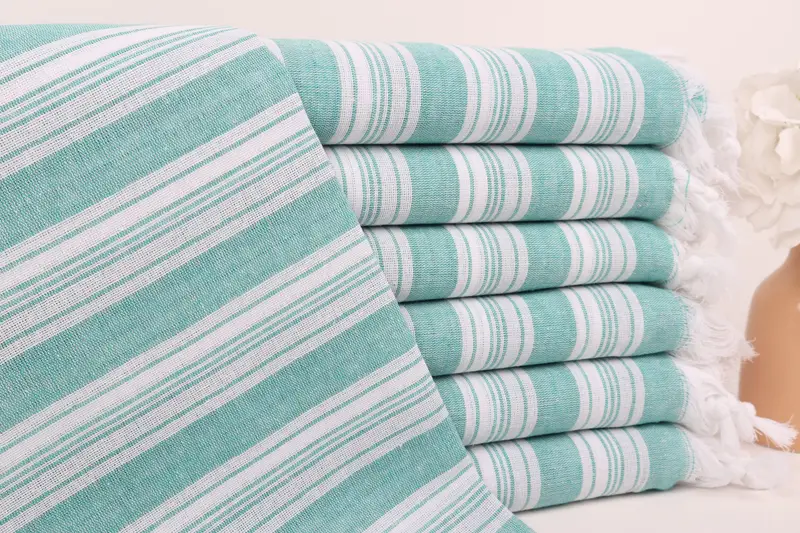 Travel towel, Quick-dry peshtemal, 70x40 Cotton Striped Towel, Bachelorette Party Favors, Best Friend Wedding Gift, Wedding Day Gift For Bride - 1