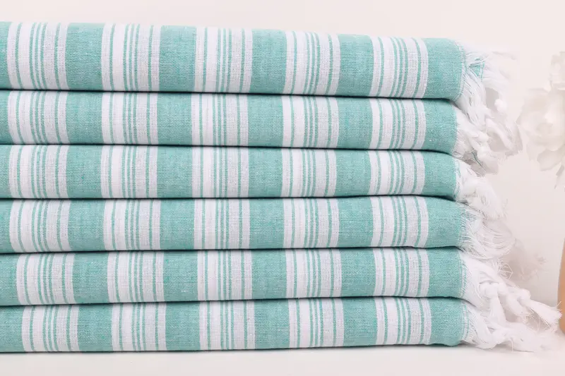 Travel towel, Quick-dry peshtemal, 70x40 Cotton Striped Towel, Bachelorette Party Favors, Best Friend Wedding Gift, Wedding Day Gift For Bride - 3