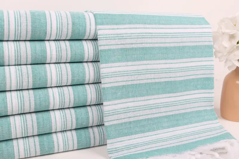 Travel towel, Quick-dry peshtemal, 70x40 Cotton Striped Towel, Bachelorette Party Favors, Best Friend Wedding Gift, Wedding Day Gift For Bride - 2