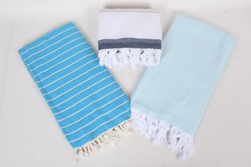 70x40 Cotton Set of 8 Towel, Beach towel, Handwoven organic Turkish towel for spa, Travel towel, Bridesmaid Proposal Gift, Sand-free towel - 6
