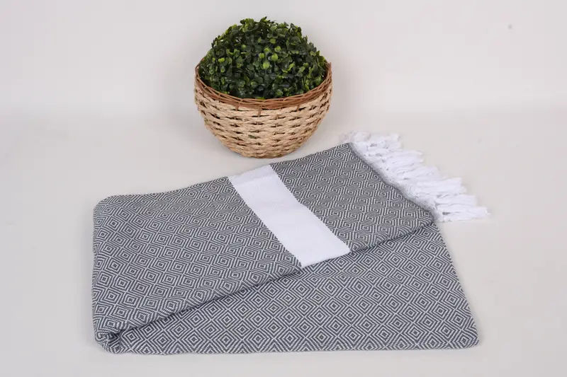 70x40 Cotton Set of 8 Towel, Beach towel, Handwoven organic Turkish towel for spa, Travel towel, Bridesmaid Proposal Gift, Sand-free towel - 4