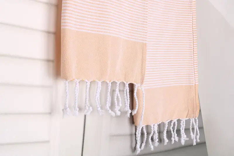 House Warming Gift, Gift For Him, Monogrammed Hand Towel, Personalized Kitchen Towel, 40x18 Cotton Striped Towel, Personalized Gift, Bachelor Towel - 8