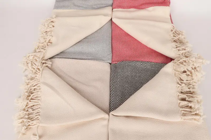Scarf Towel, Peshtemal Towel, Bachelorette Party Gift, Bachelorette Towel, Gym Towel, Custom Gifts, Embroidered Towel, 70x36 Cotton Zig zag Towel - 4
