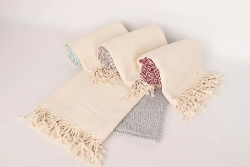 Scarf Towel, Peshtemal Towel, Bachelorette Party Gift, Bachelorette Towel, Gym Towel, Custom Gifts, Embroidered Towel, 70x36 Cotton Zig zag Towel - 5