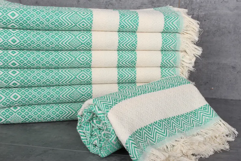 Wedding Gift, Custom Wedding Gifts, Personalized Gifts, Hammam Towel USA, Home Decor Towel, Sand-Resistant Peshtemal, 70x40 Cotton Diamond Towel - 2