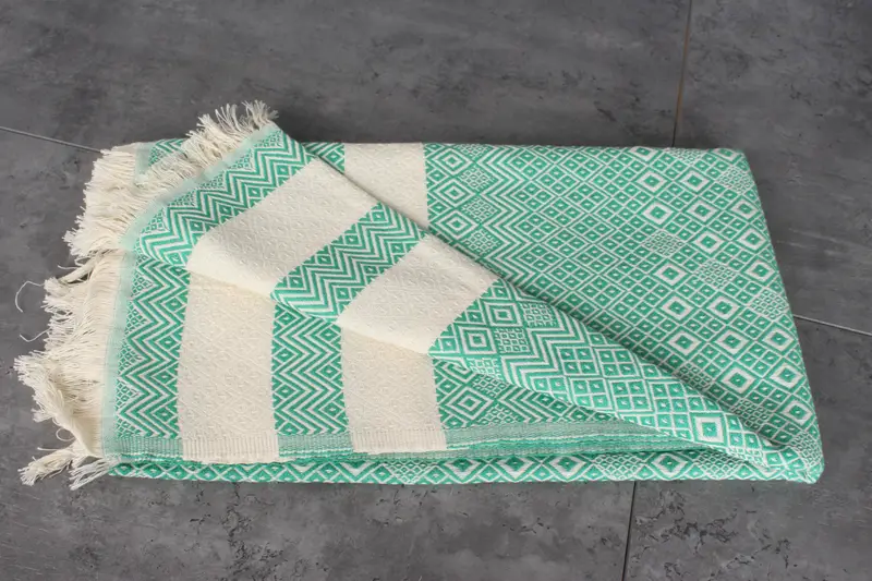 Wedding Gift, Custom Wedding Gifts, Personalized Gifts, Hammam Towel USA, Home Decor Towel, Sand-Resistant Peshtemal, 70x40 Cotton Diamond Towel - 3