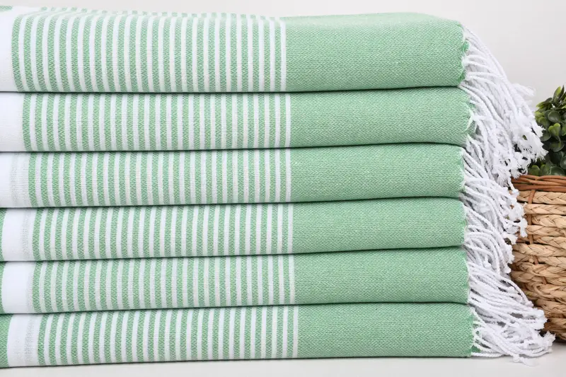 70x40 Cotton Striped Towel, Monogram Beach Towel, Handmade Turkish Towel, Bridal Shower Gift, Monogram Turkish Towel, Bachelorette Favor - 2