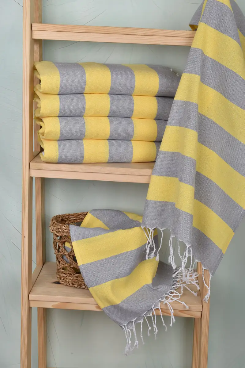 Bridesmaid Gifts, Handmade Gift, Personalized Hand Towel, Bridesmaid Gift, Small Bath Towels, 40x18 Cotton Striped Towel, Anniversary Gift For Her - 3