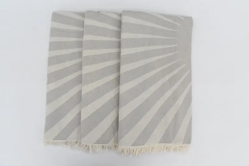 Luxury towel, Quick-dry peshtemal, Handwoven organic Turkish towel for spa, Personalized Gifts, Home Decor Towel, 70x36 Cotton Sun Design Towel - 7