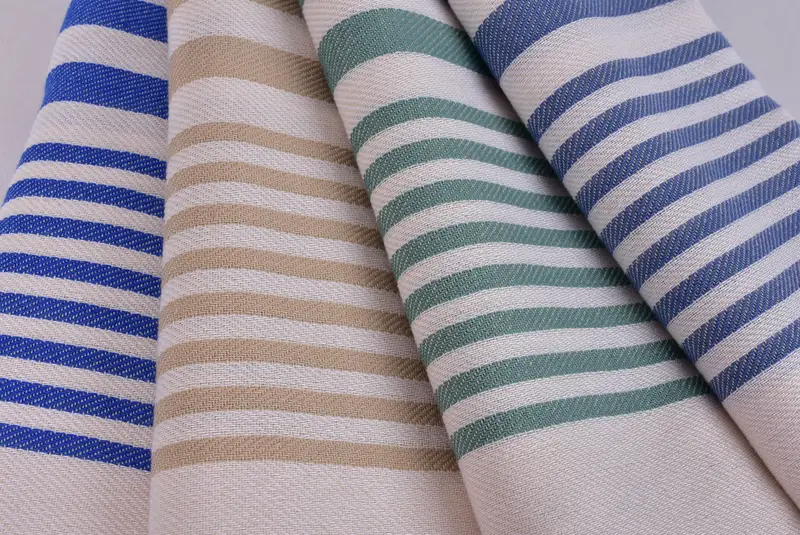 Bachelorette Party Gifts Bridesmaids, Birthday Gift, Monogram Turkish Towel, Thin towel, 70x40 Cotton Striped Towel, Handwoven Turkish Towel - 5