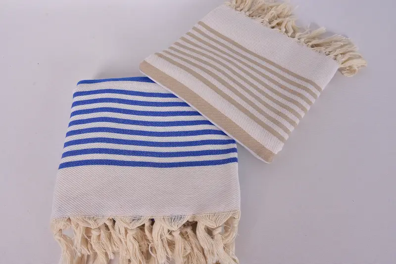 Bachelorette Party Gifts Bridesmaids, Birthday Gift, Monogram Turkish Towel, Thin towel, 70x40 Cotton Striped Towel, Handwoven Turkish Towel - 6