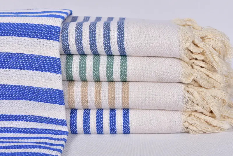 Bachelorette Party Gifts Bridesmaids, Birthday Gift, Monogram Turkish Towel, Thin towel, 70x40 Cotton Striped Towel, Handwoven Turkish Towel - 1