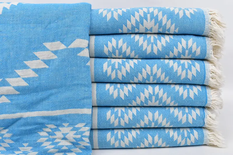 Gifts For Him, Turkish towel bulk order for wedding gifts, Bridesmaid Favors, Summer Gift, 70x36 Cotton Kilim Towel, Large Turkish Towel - 2