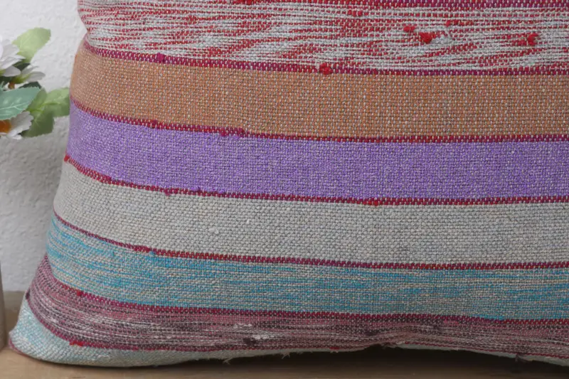 Sustainable Cushion Case, Vintage Pillow, Ethnical Kilim Rug Pillow, Outdoor Pillow Case, Cushion Case, 20x20 Green Cushion, Home Decor Pillow - 3