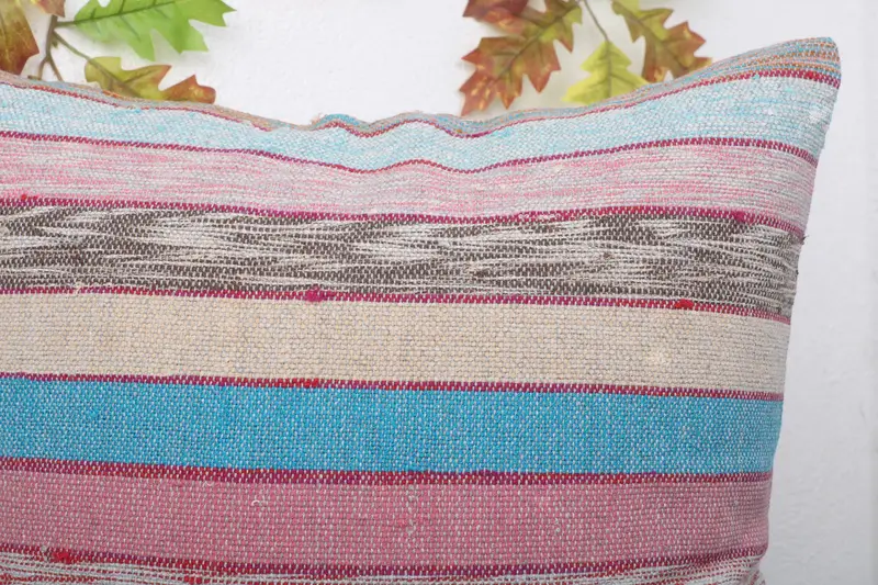 Sustainable Cushion Case, Vintage Pillow, Ethnical Kilim Rug Pillow, Outdoor Pillow Case, Cushion Case, 20x20 Green Cushion, Home Decor Pillow - 5