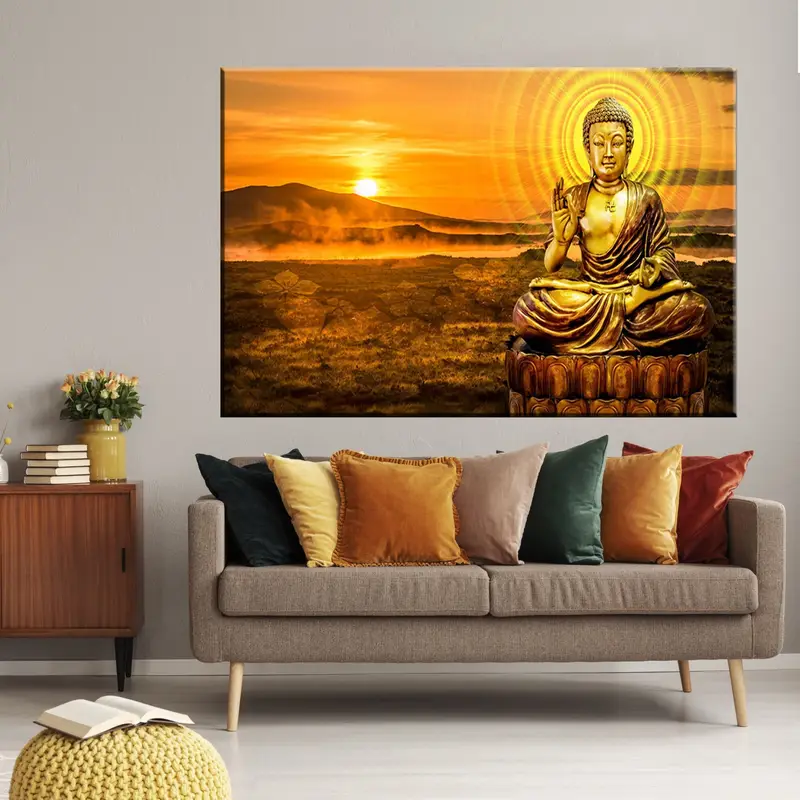 Buddha Canvas, Asian Wall Art, Buddha Wall Art, Meditation Canvas, Buddha Poster, Buddhist Print, Meditation Wall Art, Buddhist Wall Decor, - 7