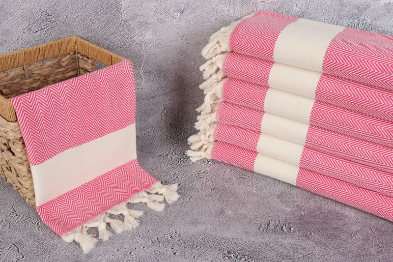 Wedding Anniversary Gift, Personalized Gift, Personalized Dish Towel, Personalized Wedding Gift, 36x18 Cotton Herringbone Towel, Bathroom Towels - 3
