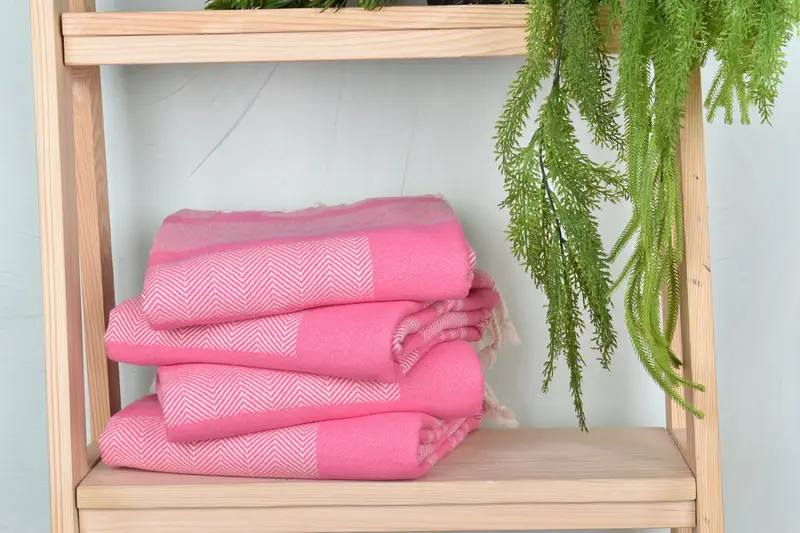 Wedding Hand Made Gift, Monogrammed Beach Towel, Personalized Gift, Lightweight Turkish towel, Gift For Boyfriend, 68x38 Cotton Chevron Towel - 7
