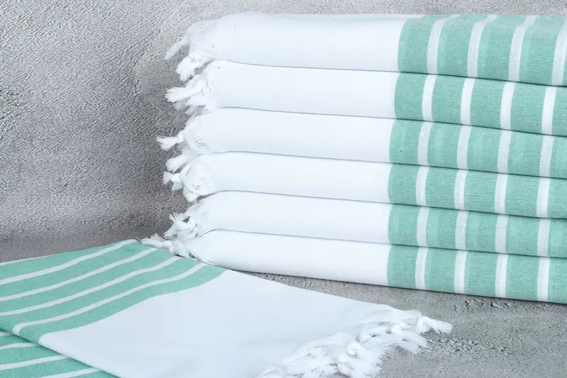 Valentines Gift, Quick-Dry Beach Towel, Sand-resistant towel, Bridesmaid Gifts, 70x40 Cotton Striped Towel, Vegas Bachelorette Party Favors - 2