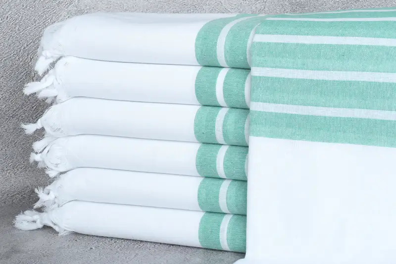 Valentines Gift, Quick-Dry Beach Towel, Sand-resistant towel, Bridesmaid Gifts, 70x40 Cotton Striped Towel, Vegas Bachelorette Party Favors - 1