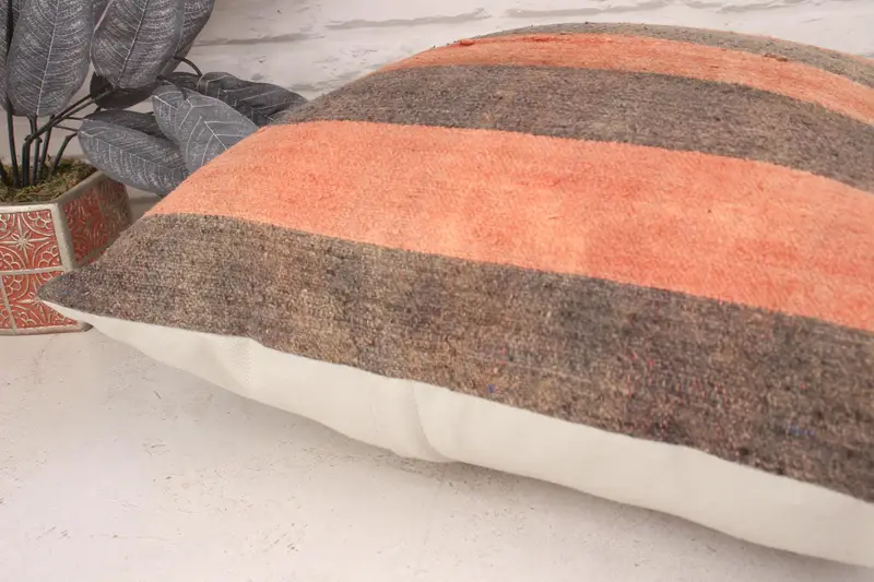20x20 Red Pillow Case, Cushion, Vintage Kilim Pillow, Pet Pillow, Kilim Pillow Cover, Bolster Cushion Case, Ethnical Kilim Rug Pillow - 6
